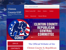 Tablet Screenshot of clintoncountygop.com